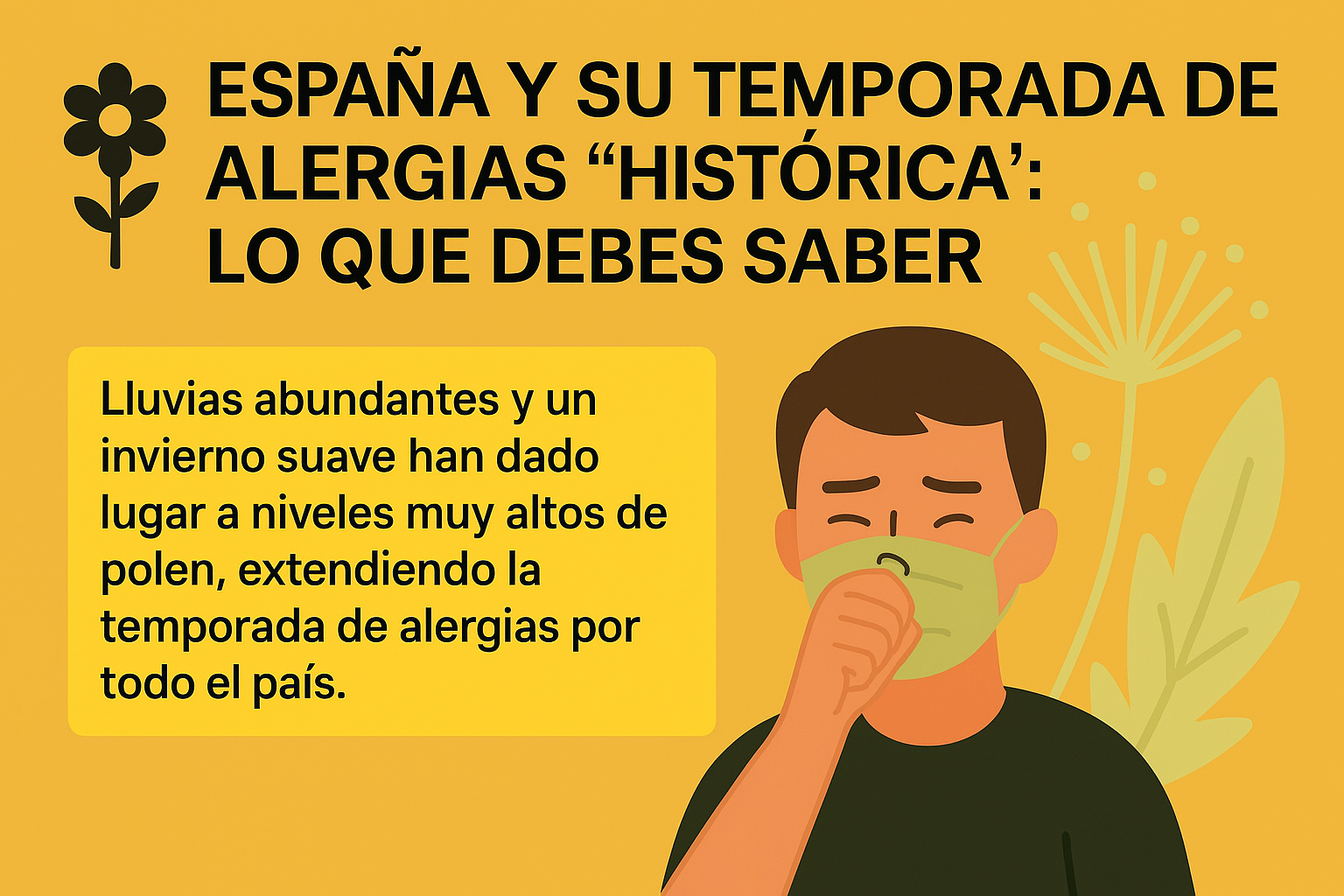 España vive una ola de alergias “histórica” que no da tregua